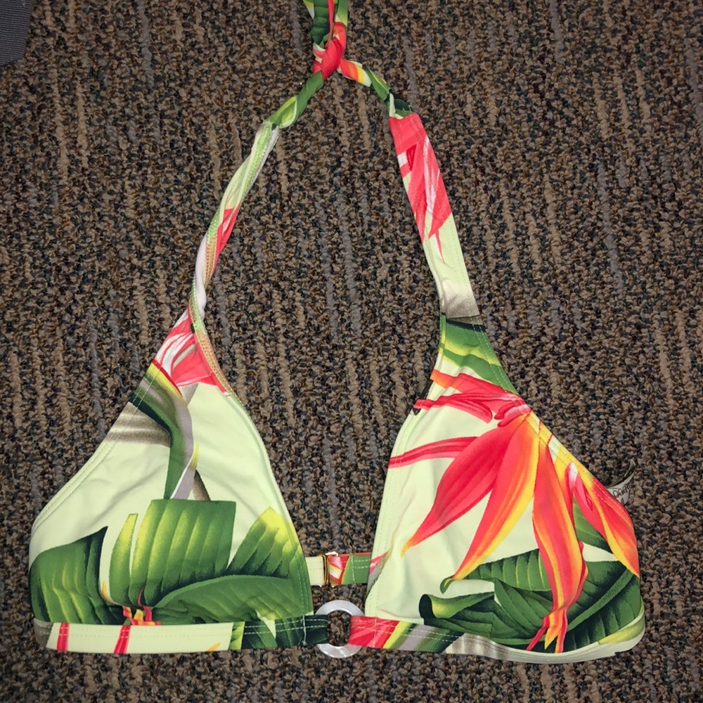 2Bamboo floral bikini top, size Medium